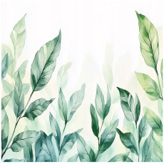 Papier peint photo feuilles vert nature chambre salon papier peint intissé 200x140