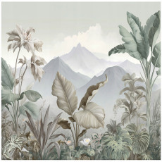 Papier peint montagne jungle nature chambre salon papier peint intissé 400x280