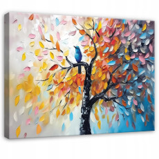 Tableau abstrait moderne représentant un arbre en 3D, pour chambre à coucher ou salon, sur toile 120 x 80