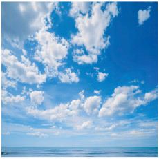 Papier peint ciel nuages nature chambre salon papier peint intissé 250x175