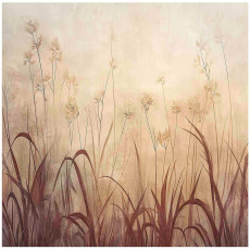 Papier peint photo herbe bohème nature sépia pour mur chambre salon 300x210