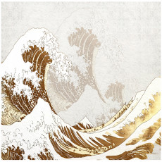 Papier peint grand format « La grande vague de Kanagawa » chambre à coucher salon papier peint intissé 200x140
