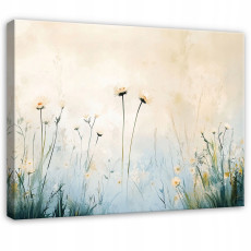 Tableau fleurs des champs moderne pour chambre à coucher, salon, cuisine sur toile 120x80