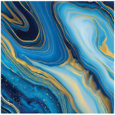 Papier peint marbre bleu doré chambre salon papier peint intissé 400x280