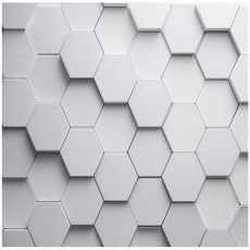 Papier peint pour enfants hexagones 3D gaming papier peint gris pour enfants 350x250