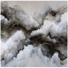 Papier peint marbre abstrait gris chambre salon papier peint intissé 150x105