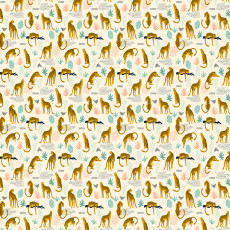 Papier peint mural « Safari » avec motif singes et léopards pour chambre d'enfant