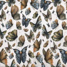Papier peint mural avec motif de papillons à l'aquarelle pour le salon