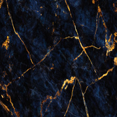Papier peint mural marbre bleu marine et doré pour le salon
