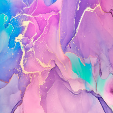 Papier peint mural violet et rose effet marbre pour le salon