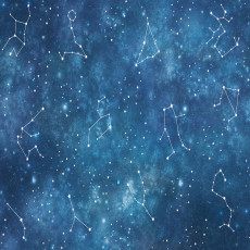 Papier peint mural « Constellations et ciel étoilé » pour chambre d'enfant