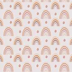 Papier peint mural « Earthy Boho Rainbows » pour chambre d'enfant