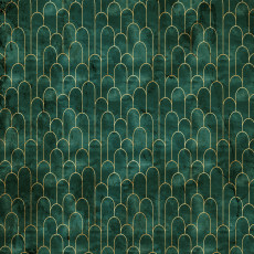 Papier peint mural Art déco avec des arches dorées pour le salon