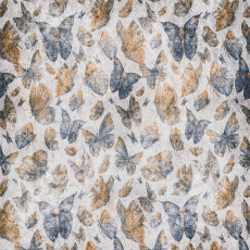 Papier peint mural avec motif de papillons et de coquillages pour le salon