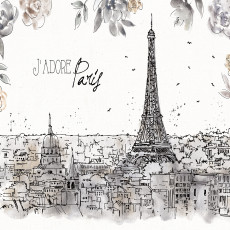 Papier peint mural « Paris Eiffel » pour le salon