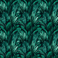 Papier peint mural « Feuilles tropicales sombres » pour le salon