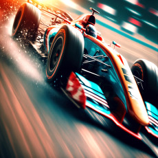 Papier peint mural « Voiture de course de F1 » pour le salon