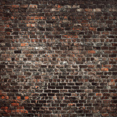 Papier peint mural « mur de briques foncées » pour le salon