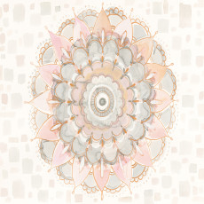 Papier peint mural pastel mandala bohème pour le salon