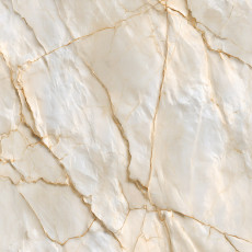 Papier peint mural marbré crème aux veines dorées, style glamour, pour salon, chambre et salle de bains