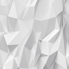 Papier peint mural triangles 3D blanc, style origami, minimaliste, pour salon, bureau ou chambre à coucher