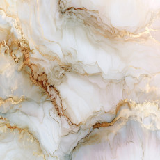 Papier peint mural « marbre veiné doré » pour salon beige