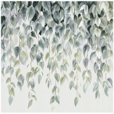 Papier peint photo feuilles suspendues nature chambre salon papier peint intissé 150x105