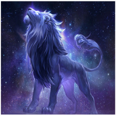 Papier peint pour enfants lion animaux étoiles espace papier peint pour enfants
