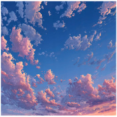 Papier peint nuages ciel nature chambre salon papier peint intissé 350x250