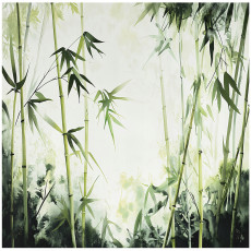 Papier peint bambou vert nature chambre salon papier peint intissé 350x250