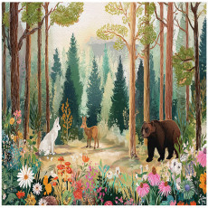 Papier peint pour enfants forêt arbres papier peint pour chambre d'enfant 300x210