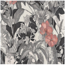 Papier peint fleurs feuilles vintage chambre salon papier peint intissé 250x175