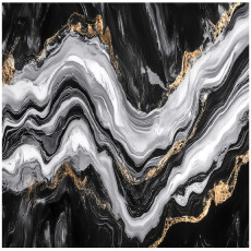 Papier peint marbre noir et doré chambre à coucher salon papier peint intissé 250x175