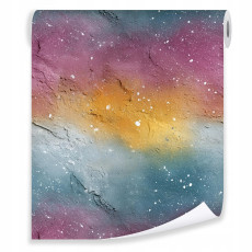 Papier peint pour enfants : motif abstrait rose béton pour la chambre d'enfant
