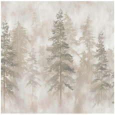 Papier peint photo forêt beige arbres béton nature pour mur chambre salon 300x210