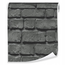 Papier peint brique 3D noir sur intissé mur salon chambre à coucher papiers peints muraux