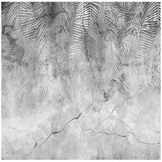 Papier peint photo feuilles de palmier sur béton plumes pour chambre à coucher salon papier peint 250x175