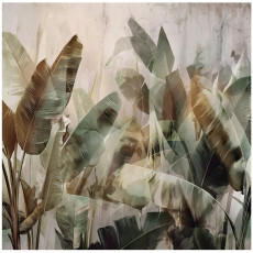 Papier peint photo feuilles béton jungle pour chambre à coucher salon papier peint intissé 400x280