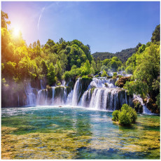 Papier peint cascade nature vue pour chambre à coucher salon papier peint mural 400x280