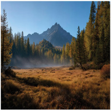 Papier peint photo montagne forêt paysage nature chambre salon papier peint intissé 300x210