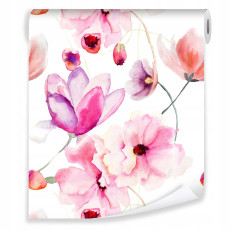 Papier peint à fleurs rouleau intissé papier peint mural