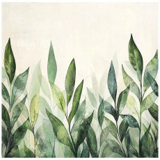 Papier peint feuilles vertes nature intissé chambre salon papier peint 200x140