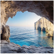 Papier peint photo océan grotte 3D paysage pour mur chambre salon 300x210
