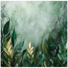 Papier peint photo feuilles vertes nature chambre salon papier peint intissé 150x105