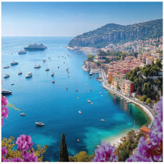 Papier peint photo paysage 3D ville océan pour la paroi de la chambre à coucher salon 400x280