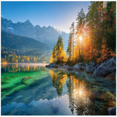 Papier peint photo forêt rivière paysage nature pour mur chambre salon 400x280