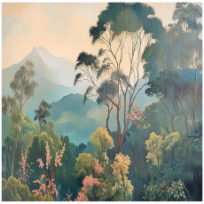 Papier peint jungle nature forêt chambre salon papier peint intissé 350x250