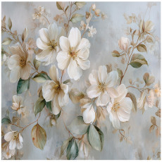 Papier peint mural fleurs vintage rétro pour chambre à coucher ou salon, papier peint intissé, 400 x 280 cm