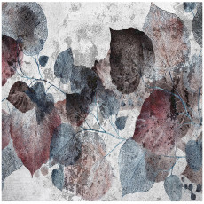 Papier peint photo feuilles béton abstraction chambre salon papier peint intissé 250x175