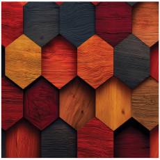 Papier peint photo bois géométrie planches chambre salon papier peint intissé 150x105